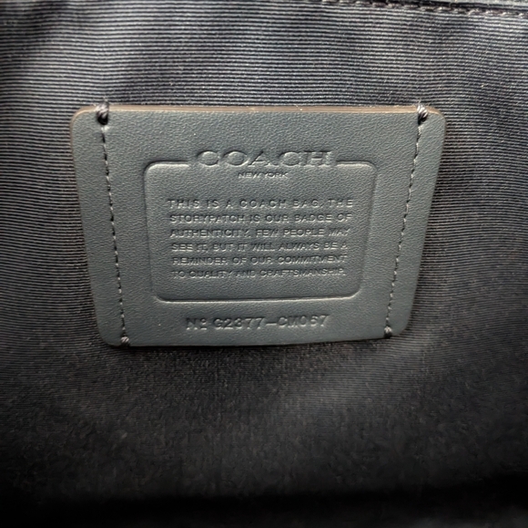 Coach Blue Pebble Smith Tote - Picture 9 of 9